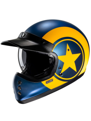 Kask integralny HJC V60 Nyx niebiesko-żółty