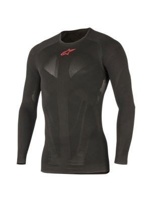 Koszulka termoaktywna z długim rękawem Alpinestars Tech czarno-czerwona