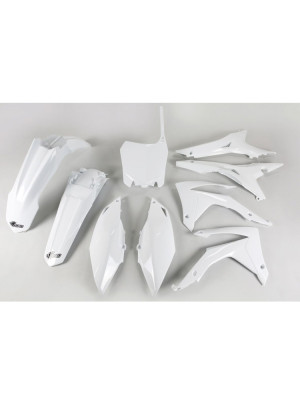 Komplet plastików UFO do Hondy CRF 250R (14-17), CRF 450R (13-16) z pokrywą filtra powietrza biały