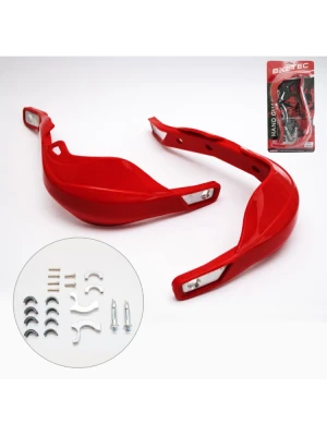 Handbary BikeTec uniwersalne [mocowania 22mm i 28mm] czerwone