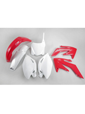 Komplet plastików UFO do Hondy CRF 250 (08-09) czerwono-biały