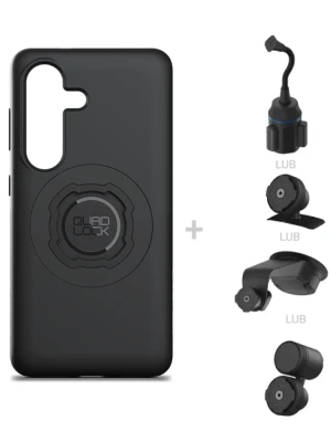 Zestaw do samochodu: etui MAG na telefon Samsung Galaxy S26 (magnetyczne) oraz mocowanie Quad Lock