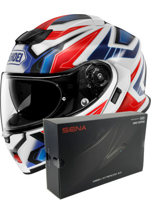 Zestaw: kask szczękowy Shoei Neotec 3 Anthem TC-10 + dedykowany interkom motocyklowy Sena SRL 3