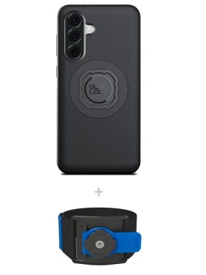 Zestaw do biegania: etui MAG na telefon Samsung Galaxy A56 (magnetyczne) + opaska sportowa Quad Lock