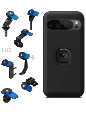 Zestaw na motocykl: etui MAG na telefon Google Pixel 9 Pro XL (magnetyczne) + mocowanie Quad Lock