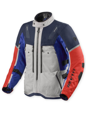 Kurtka motocyklowa tekstylna REV’IT! Sand 5 H2O szaro-niebieska