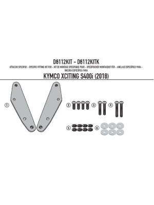 Mocowanie do szyby Kappa KD6104ST Kymco Xciting S400i TCS (18-24)