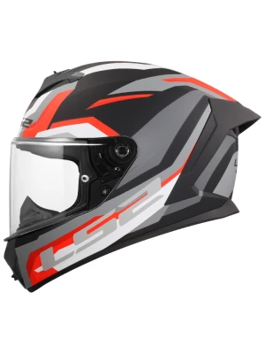 Kask integralny LS2 FF820 Rapid III Hyper czarno-czerwony
