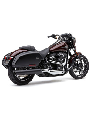 Tłumik motocyklowy Cobra 909 Twins Slip-On do modeli Harley Davidson Softail Sport Glide (18-20) czarny