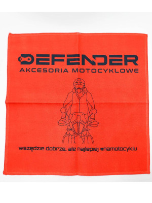 Ściereczka z mikrofibry Defender czerwona