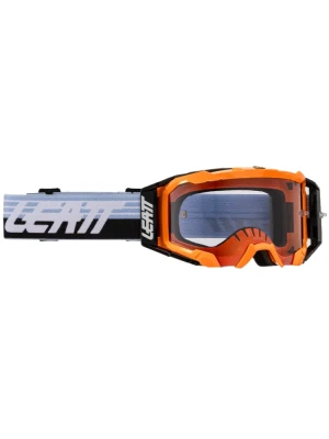 Gogle motocyklowe Leatt Velocity 5.5 Cryztal z przezroczystą szybą pomarańczowo-szaro-czarne