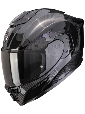 Kask integralny Scorpion EXO-1500 CARBON AIR Mundi czarno-fioletowy