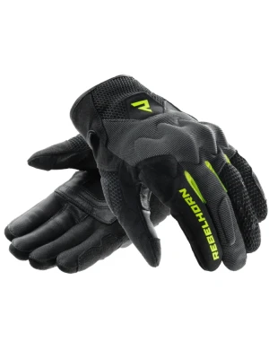 Rękawice motocyklowe letnie damskie Rebelhorn Core czarno-szare-fluo
