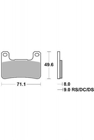 KLOCKI HAMULCOWE SBS 806 DC