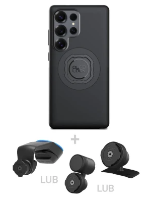Zestaw do samochodu: etui MAG na telefon Samsung Galaxy S25 Ultra (magnetyczne) + mocowanie Quad Lock