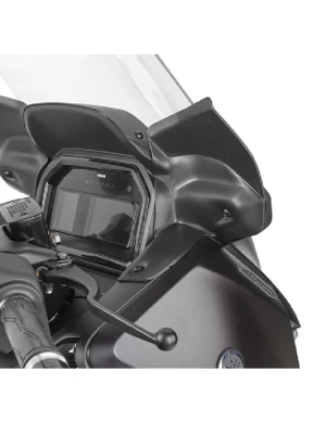 Deflektory owiewki Kappa czarne Yamaha X-Max 300 Tech Max (25-)