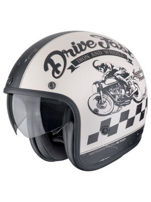 Kask otwarty Scorpion Belfast Evo Drive Fast beżowo-czarny matowy
