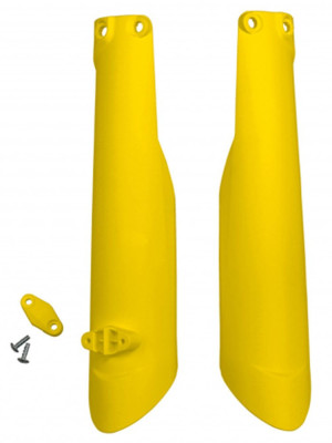 Osłony teleskopów UFO do Husqvarna TC 125/250/310 (15-22), TE-TX 125/250/300 (16-), TE 150 (20-), FC 250/350/450 (15-22), FE 250/350/450/501 (16-) żó