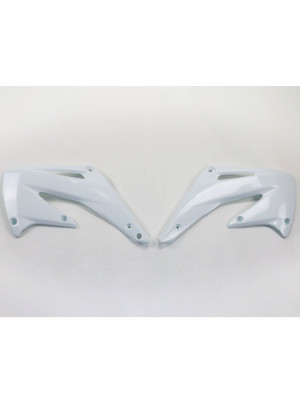 Osłony chłodnicy UFO do Hondy CRF 450R (02-04) białe