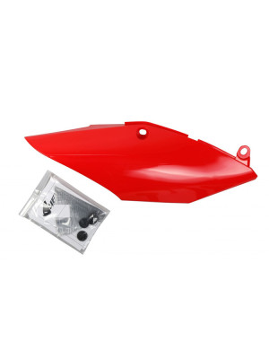 Osłona boczna tylna prawa UFO do Hondy CRF 250R/RX (18-21), CRF 450R/RX (17-20) czerwona