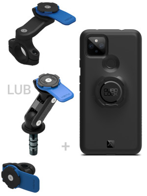 Zestaw na motocykl: etui na telefon Google Pixel 4a (5G) + mocowanie Quad Lock