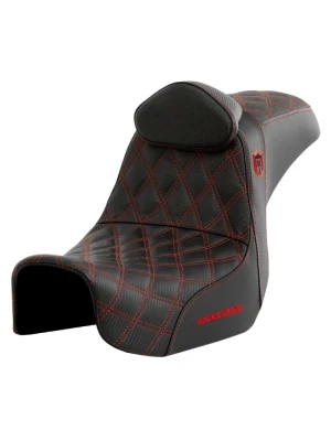 Kanapa motocyklowa dla kierowcy i pasażera z podparciem lędźwiowym Saddlemen SDC Performance Pro Series Gripper Harley Davidson FXD/ FXDWG/ FLD Dyna