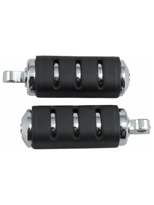 Podnóżki motocyklowe Kuryakyn Trident ISO chromowane-czarne [dł. 124 mm]