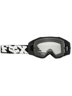 Gogle motocyklowe Fox Vue Core z przezroczystą szybką, czarno-białe