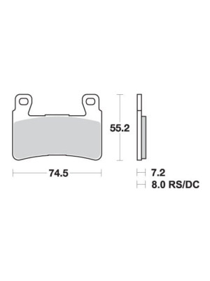 KLOCKI HAMULCOWE SBS 734 HS