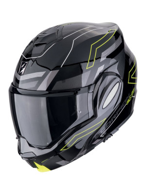 Kask szczękowy Scorpion Exo-Tech Evo Conquer czarno-żółty