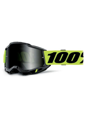 Gogle motocyklowe 100% Accuri 2 Sand z przyciemnianą szybką czarno-żółte