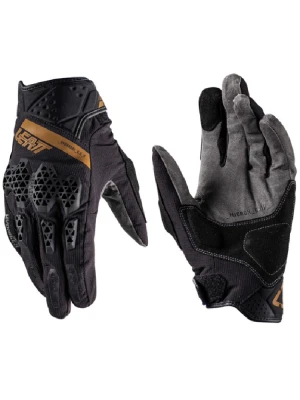 Rękawice motocyklowe Leatt Hydradri 6.5 Short Stealth czarno-szaro-brązowe