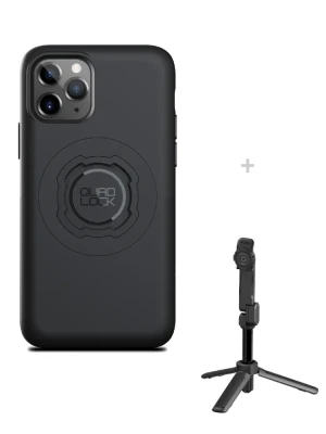 Zestaw: etui na telefon iPhone 11 Pro + statyw/ selfie stick Quad Lock