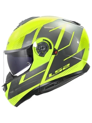 Kask szczękowy LS2 FF908 Strobe II Code szaro-żółty