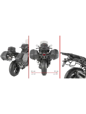 Stelaż kufrów bocznych Monokey Side GIVI V35, V37 BMW R 1300 RS (25-)