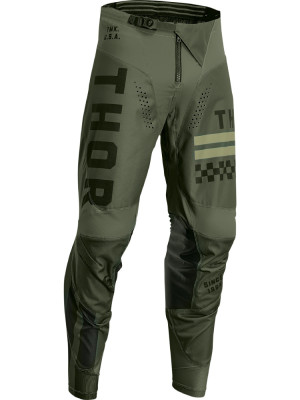 Spodnie cross dziecięce Thor Pulse Combat zielono-czarne