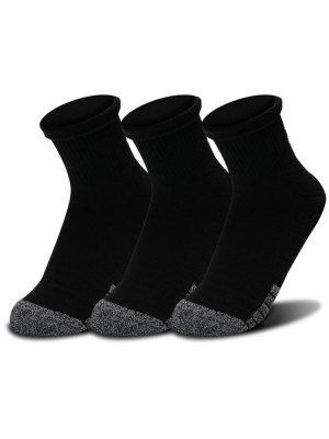 Skarpety UNDER ARMOUR Heatgear Quarter 3-pack czarne
