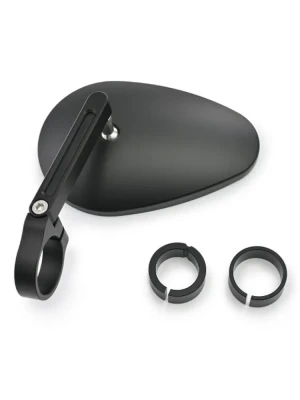 Lusterko motocyklowe krótkie Daytona D-Mirror-22 do montażu na końcu manetki czarne [adapter]