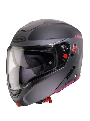 Kask szczękowy Caberg Horus X Ray szaro-czarno-różowy matowy