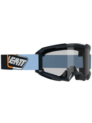 Gogle motocyklowe Leatt Vizion 2.5 z przezroczystą szybką, czarno-niebieskie
