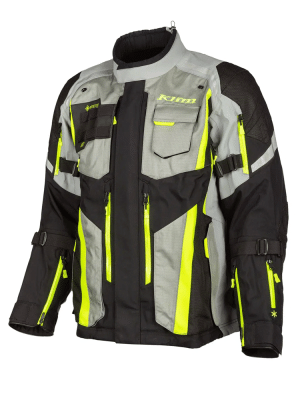 Kurtka motocyklowa tekstylna Klim Badlands Pro czarno-szaro-fluo żółta