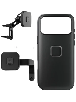 Zestaw na motocykl: etui Peak Design Mobile Everyday Clarino Case iPhone 17 Pro Max z mocowaniem motocykla