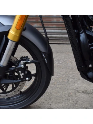 Przedłużenie błotnika motocyklowego przedniego PUIG Triumph Speed 400 (24-) czarne, matowe