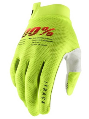 Rękawice cross 100% ITrack fluo
