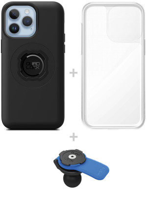Zestaw: etui MAG na telefon iPhone 14 Pro Max (magnetyczne) + wodoodporny pokrowiec MAG + uchwyt kulowy Quad Lock