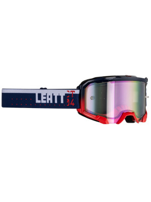 Gogle motocyklowe z lustrzaną fioletową szybą Leatt Velocity 4.5 Iriz Royal