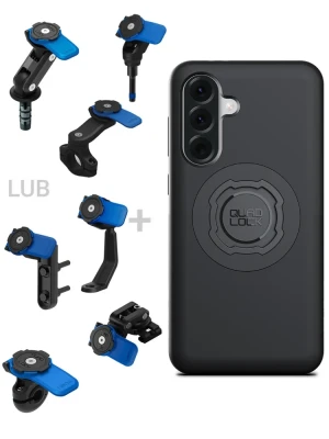 Zestaw na motocykl: etui MAG na telefon Samsung Galaxy A56 (magnetyczne) + mocowanie Quad Lock