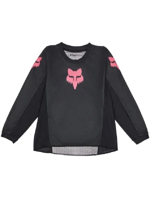 Bluza enduro dziecięca Fox 180 Blackout czarno-różowa