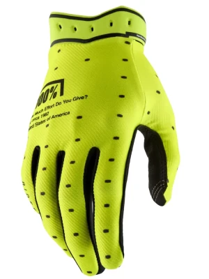 Rękawice cross 100% Ridefit fluo