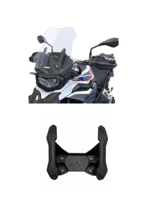 Zestaw: szyba motocyklowa WRS Caponord + mocowanie BMW F 850 GS (18-23), F 800 GS/ Adventure (24-) przezroczysta